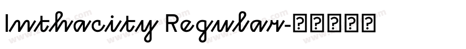 Inthacity Regular字体转换